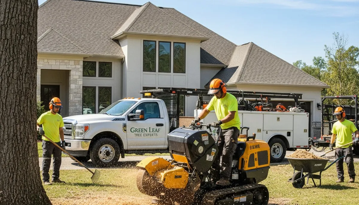 Professional stump removal service in Fort Lauderdale FL clearing yard for new landscaping